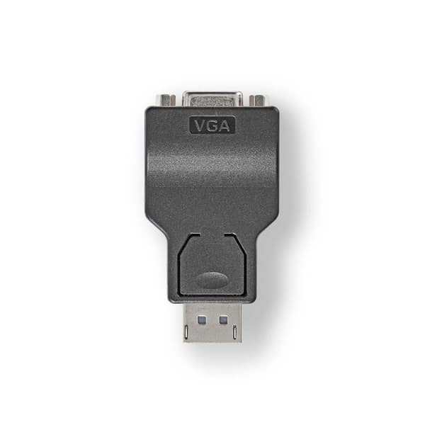 Nedis Displayport-adapter | DisplayPort Han | VGA Hun 15p | 1080p | Nikkel belagt | Rett | Rund | ABS | ABS | Sort | Boks