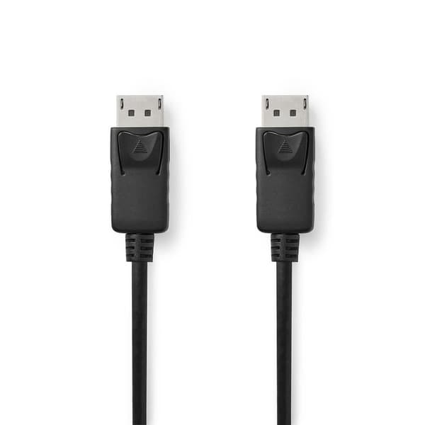 Nedis Displayport-kabel | DisplayPort Han | DisplayPort Han | 8K@60Hz | Nikkel belagt | 2.00 m | Rund | PVC | Sort | Boks