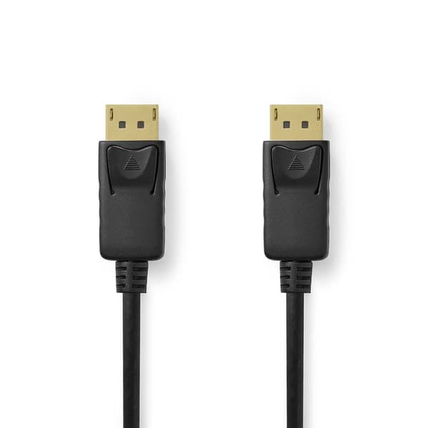 Nedis Displayport-kabel | DisplayPort Han | DisplayPort Han | 8K@60Hz | Nikkel belagt | 3.00 m | Rund | PVC | Sort | Label