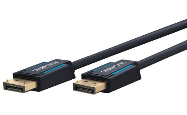 ClickTronic DisplayPort™-kabel Premium-kabel | 1x DisplayPort™-kontakt 1x DisplayPort™-kontakt 1x DisplayPort™-kontakt | 10,0 m | UHD 4K @ 60 Hz