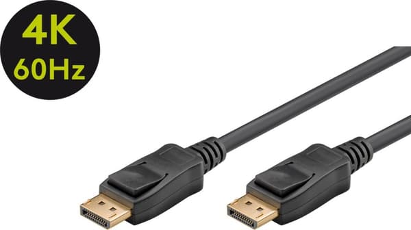 Goobay DisplayPort™-tilslutningskabel 1.2 DisplayPort™ stik > DisplayPort™ stik, 3 m