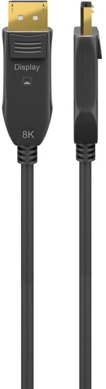 Goobay Optisk DisplayPort™ hybrid-kabel 2.0 (AOC), forgyldt DisplayPort™ stik > DisplayPort™ stik, 30 m