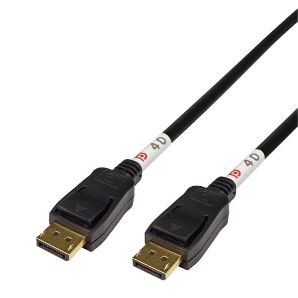 DELTACO DisplayPort cable, DP 2.1, DP40, 0,5m