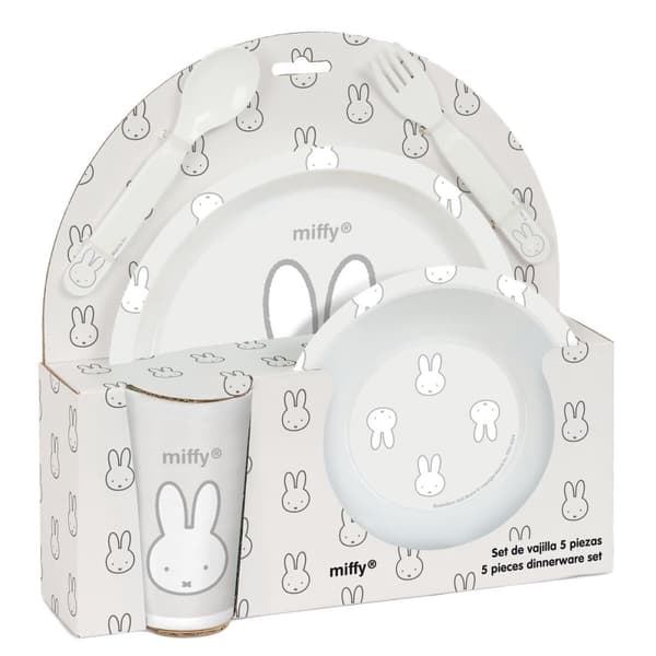 Børneservice sæt Miffy Niebla (5 Dele)