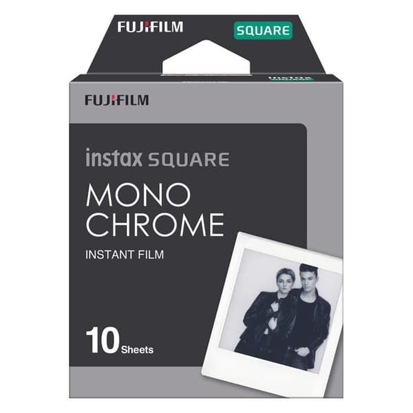 Fujifilm instax square sq10/sq6/sq1 monokrom (10 poser)