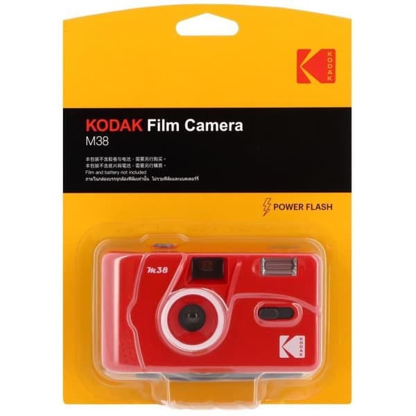 Analog kamera - KODAK - M38 - 35mm - Röd - Återanvändbar