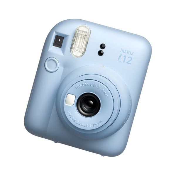 Sofortbildkamera - Fujifilm - Instax Mini 12 - Pastellblå - Inbyggd blixt - Selfie-spegel
