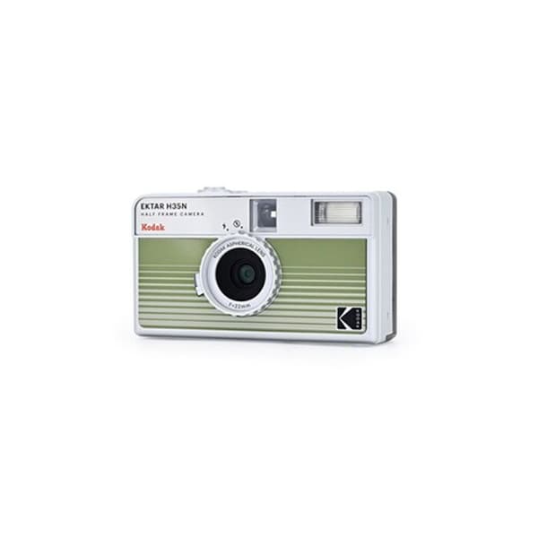 Analogkamera - KODAK - Ektar H35N - Grön färg - Inbyggd blixt - 2 års garanti