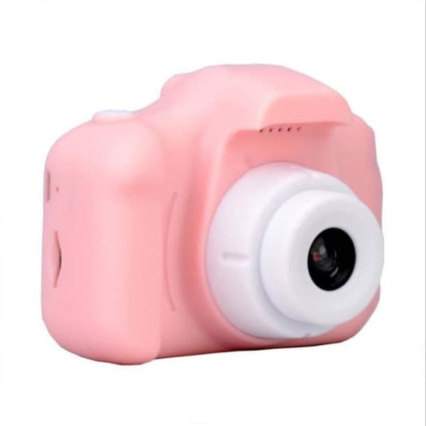 Barns digitalkamera minikamera liten sportkamera SLR leksak tecknat spel foto present rosa