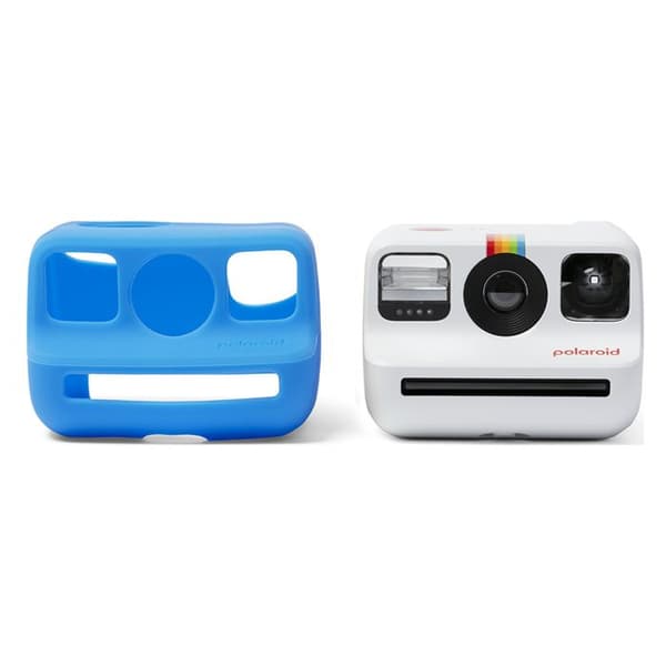 Skyddande silikonfodral för Polaroid Go Sofie kamera – Stöttålig blå