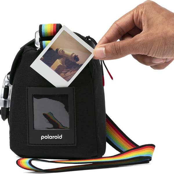 Etui för Polaroid Go Kamera med svart ripstop axelrem