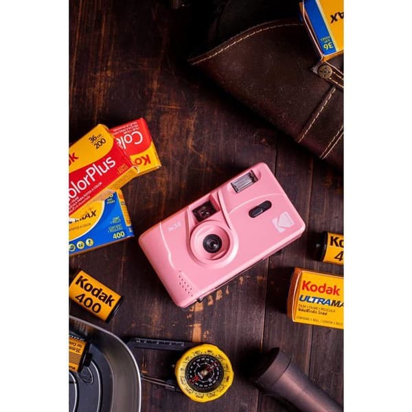 Kameran - KODAK - M35 - Färg Candy Pink - Objektiv 31mm - Inbyggd blixt