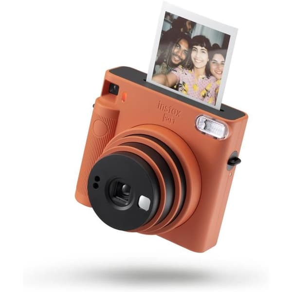 Sofotografisk kamera - Fujifilm - INSTAX SQ1 - Terrakotta Orange - Inbyggd blixt - Selfiemodus