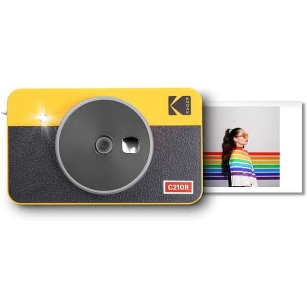 KODAK Mini Shot Combo 2 Retro C210R - Instant Camera (Fotokreditkortsstorlek 5,3 x 8,6 cm - 2,1 x 3,4 tum, LCD-skärm