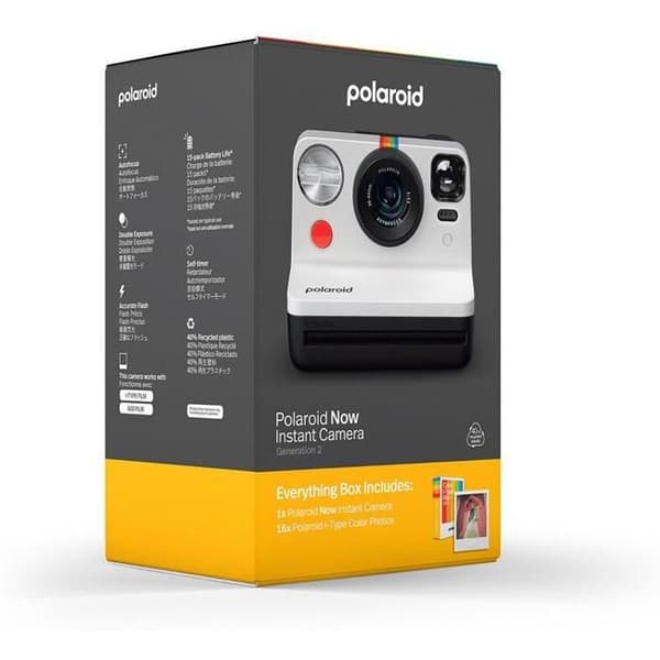 Sofotografisk kamera - Polaroid - Now Gen 2 - Svart och vitt - Autofokus - Självutlösare - Dubbel exponering