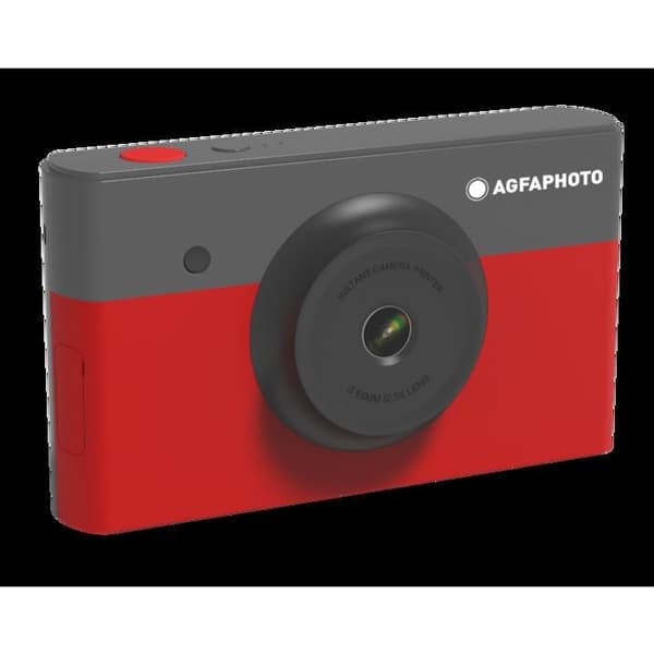 AGFA PHOTO Realipix Mini S - Utskrift genom termisk sublimering - 10Mp - Bluetooth - 5,3 x 8,6 cm - Röd