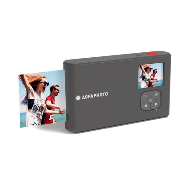 AGFA PHOTO Realipix Mini S - Utskrift genom termisk sublimering - 10Mp - Bluetooth - 5,3 x 8,6 cm - Röd