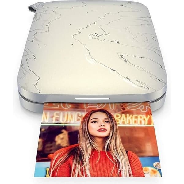HP Sprocket Select Instant Printer - 5,8 x 8,7 cm - Bluetooth 5.0 - Kantlös utskrift - Vit