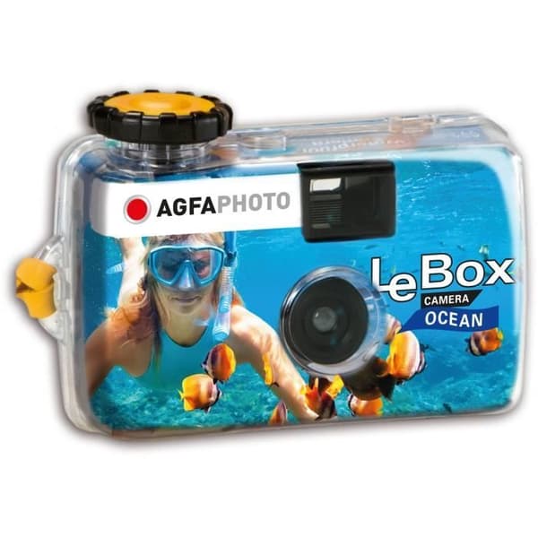 AGFA PHOTO PAP Box Ocean 400 27 engångskamera - Vattentät 3m - Dubbellins 28mm