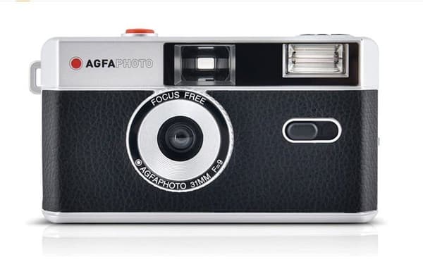 Agfaphoto - AG603000SA - Analog 35 mm Compact Film Camera Set: film för färgbilder + batteri