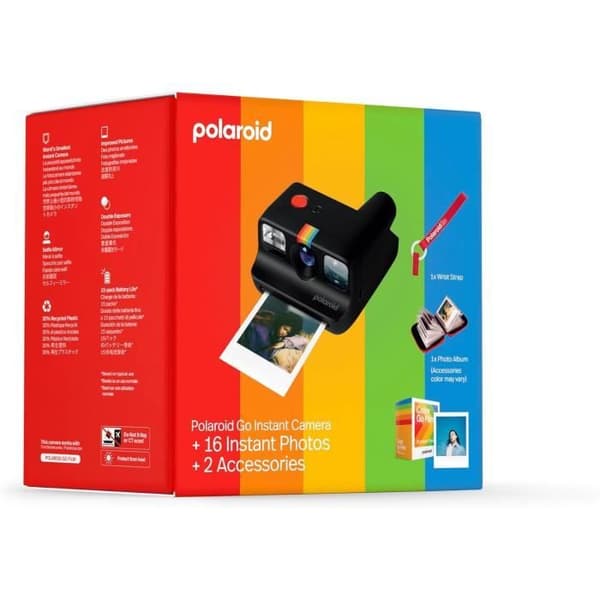 Ögonblickskamera - POLAROID - Go Generation 2 - Svart - 16 foton - Inkluderade tillbehör