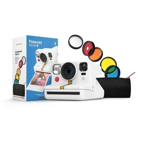 POLAROID Now+ snabbkamera - Autofokus - Ansluten - Filter ingår - Vit