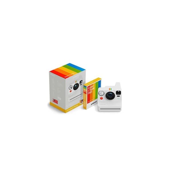 Polaroid Now+ Generation 3 Sofotografiapparat + Film paket (8 bilder) - Vit