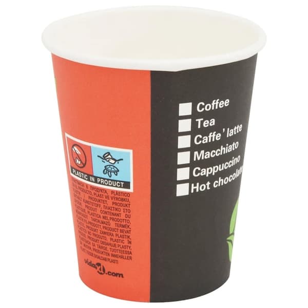 vidaXL Engangs kaffekopper 1000 stk papir 240 ml (8 oz)