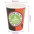 Miniatyrbilde 7 av 7: vidaXL Engangs kaffekopper 1000 stk papir 240 ml (8 oz)