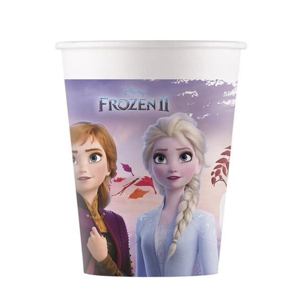 Frozen 2 pappersmuggar för engångsbruk (8 st.) Blue One Size