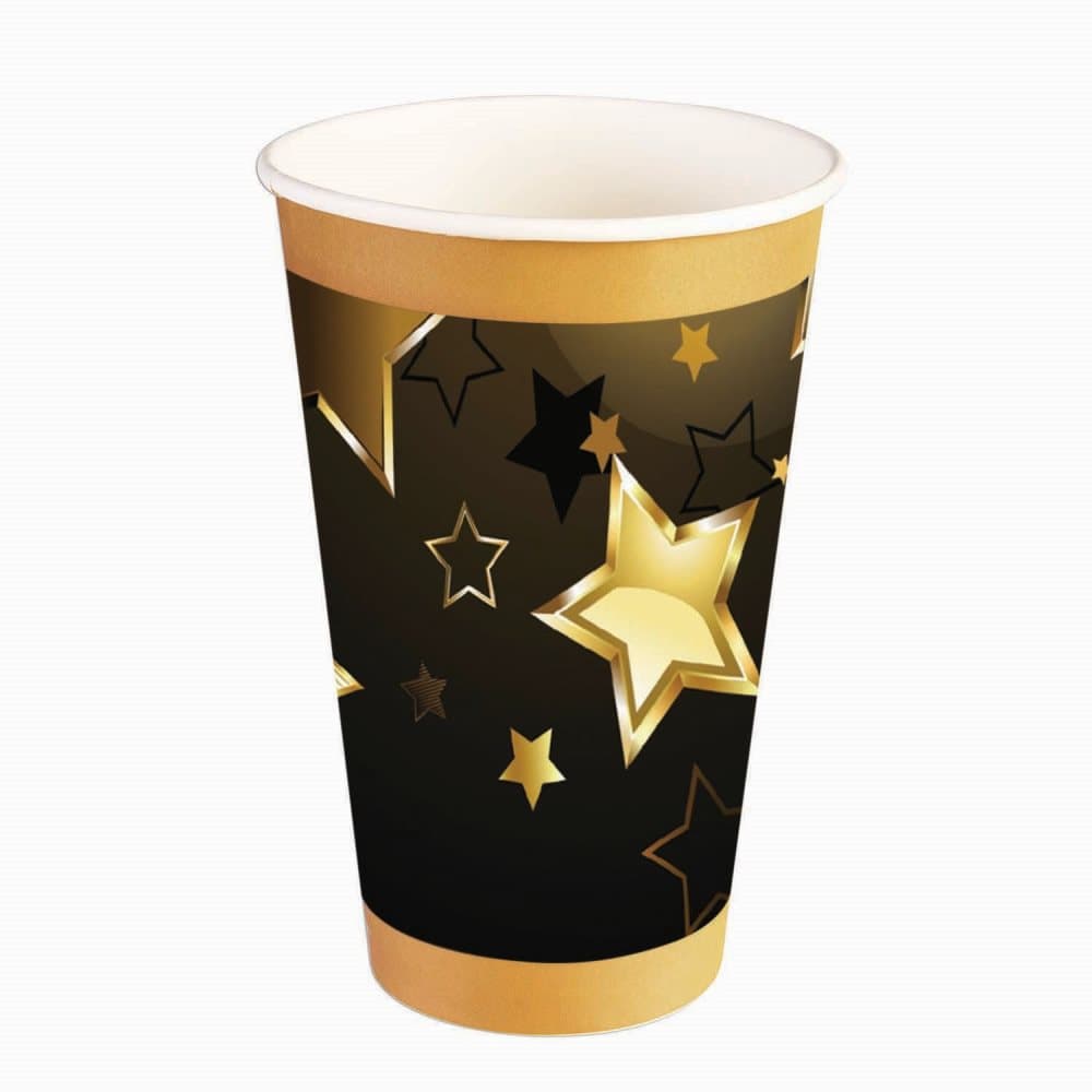 Bristol Novelty Pappersmuggar med stjärndesign (8 st)