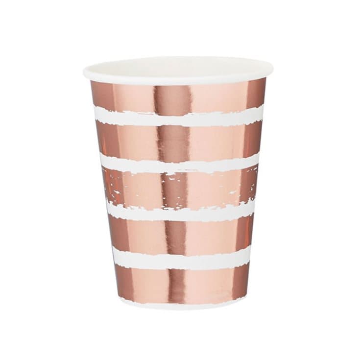 Engångsmuggar Roséguld 10-pack