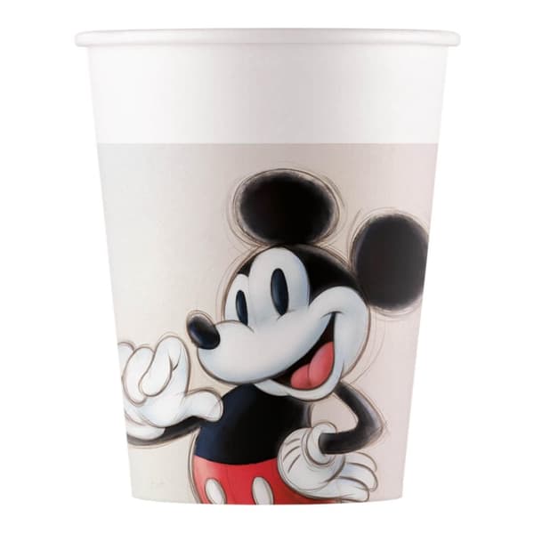Engangskopper minni mus 8 stk 250 ml kopper mikke mus