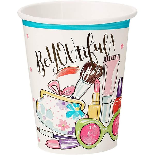 Unique Party Partymugg i papper för spa (8-pack) Multicoloured One Size