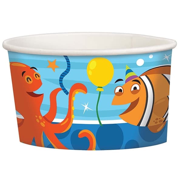Amscan Ocean Buddies Paper Treat Cup (Pack of 8) Multicoloured One Size