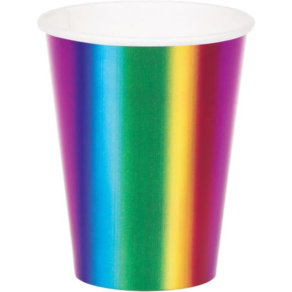 Creative Party Converting Bright And Bold Party Cup (Pack of 8) Multicoloured One Size