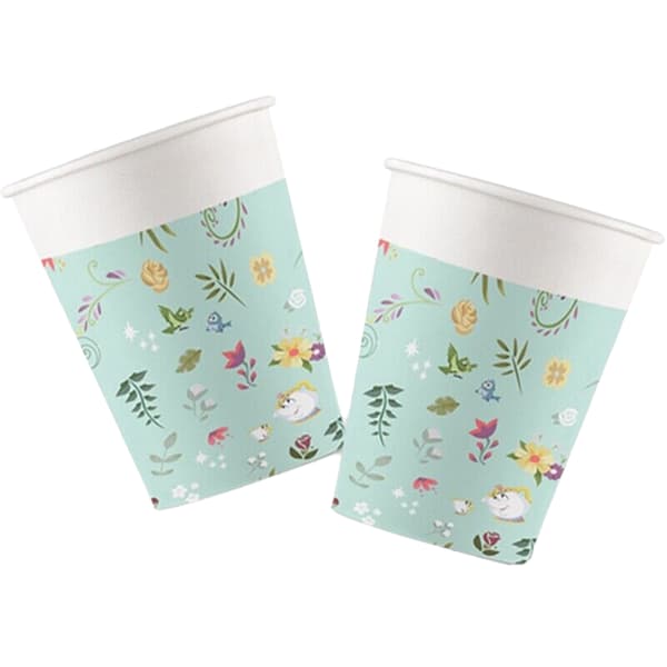 Disney Princess True Plastic Party Cup (Pack of 8) White/Teal/Yellow One Size