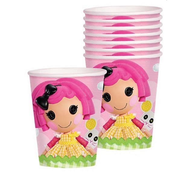 Lalaloopsy Crumbs Disposable Cup (Pack of 8) Pink/Yellow/Green One Size
