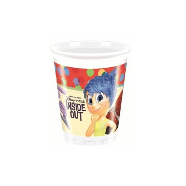 Inside Out Plastic Joy Party Cup (Pack of 8) Multicoloured One Size