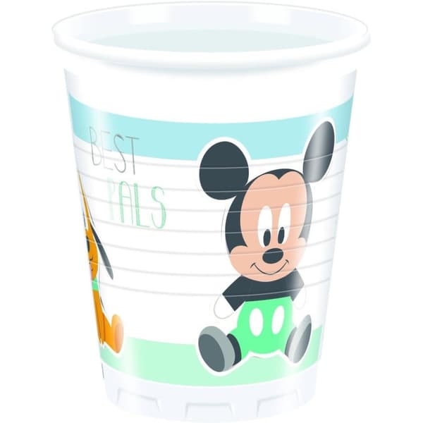 Mickey Mouse & Friends Best Pals Party Cup (Pack of 8) White/Multicoloured One Size