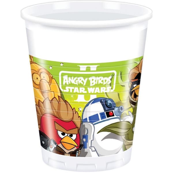 Angry Birds Star Wars Plastic Party Cup (Pack of 8) Multicoloured One Size