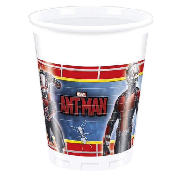 Ant-Man Plastic Party Cup (Pack of 8) Red/White/Blue One Size