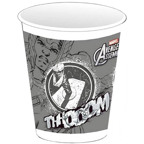 Avengers Assemble Thor 200 ml festmugg i plast (8-pack) Grey/White One Size