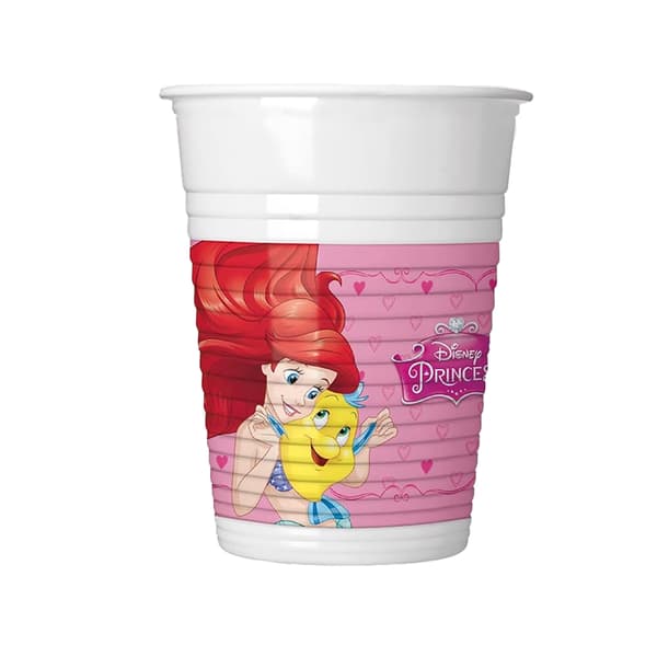 The Little Mermaid Plastic Characters Party Cup (Pack of 8) Multicoloured One Size