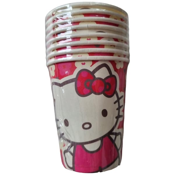 Hello Kitty Paper Party Cup (Pack of 8) Pink/White One Size