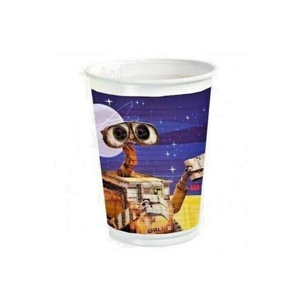 Wall-E Logo Party Disposable Cup (Pack of 8) Multicoloured One Size