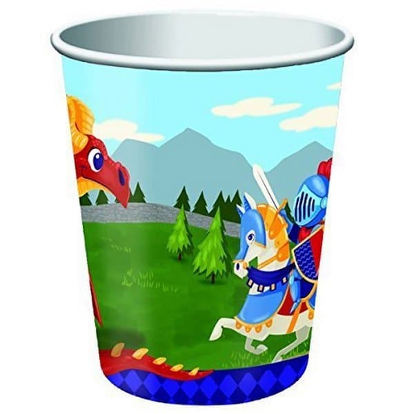 Creative Party Medieval Prince Paper Party Cup (Pack of 8) Multicoloured One Size