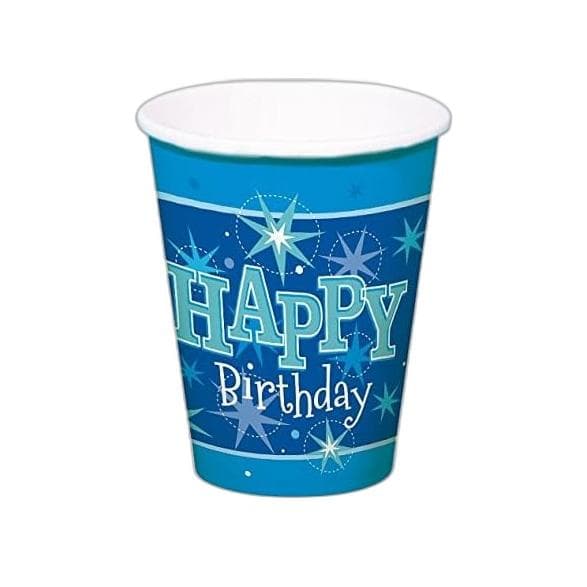 Pioneer Europe Happy Birthday 200 ml festmugg (förpackning med 8 st) Blue One Size