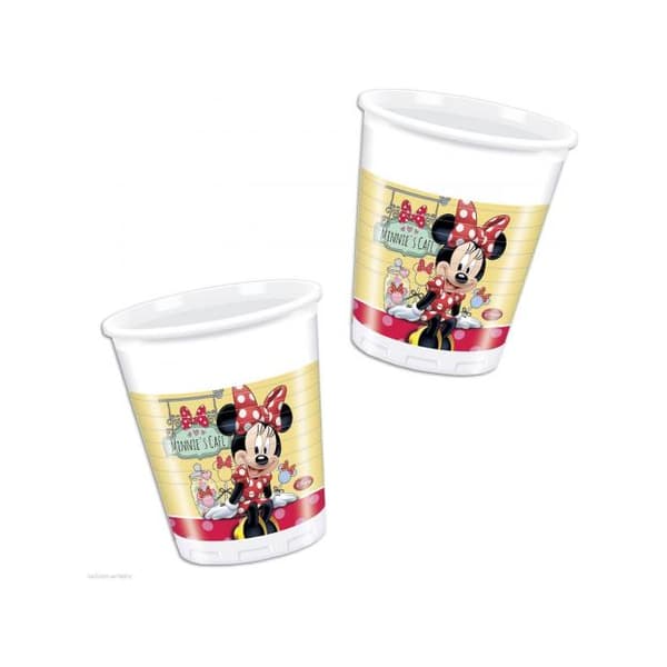 Disney Plastic Cafe Minnie Mouse Party Cup (Pack of 8) Multicoloured One Size