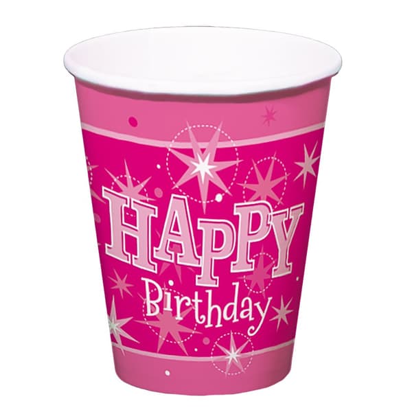 Qualatex Happy Birthday Party Cup (Pack of 8)